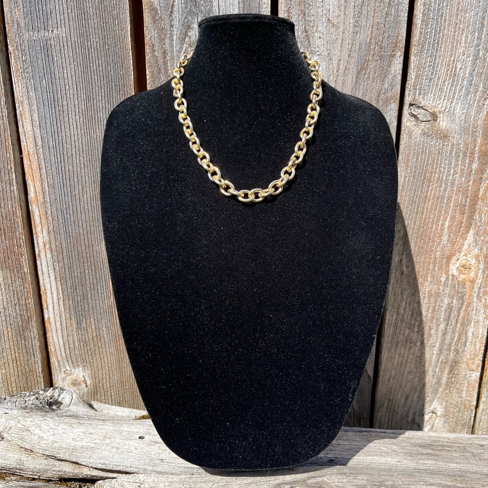 Loft gold thick chain necklace